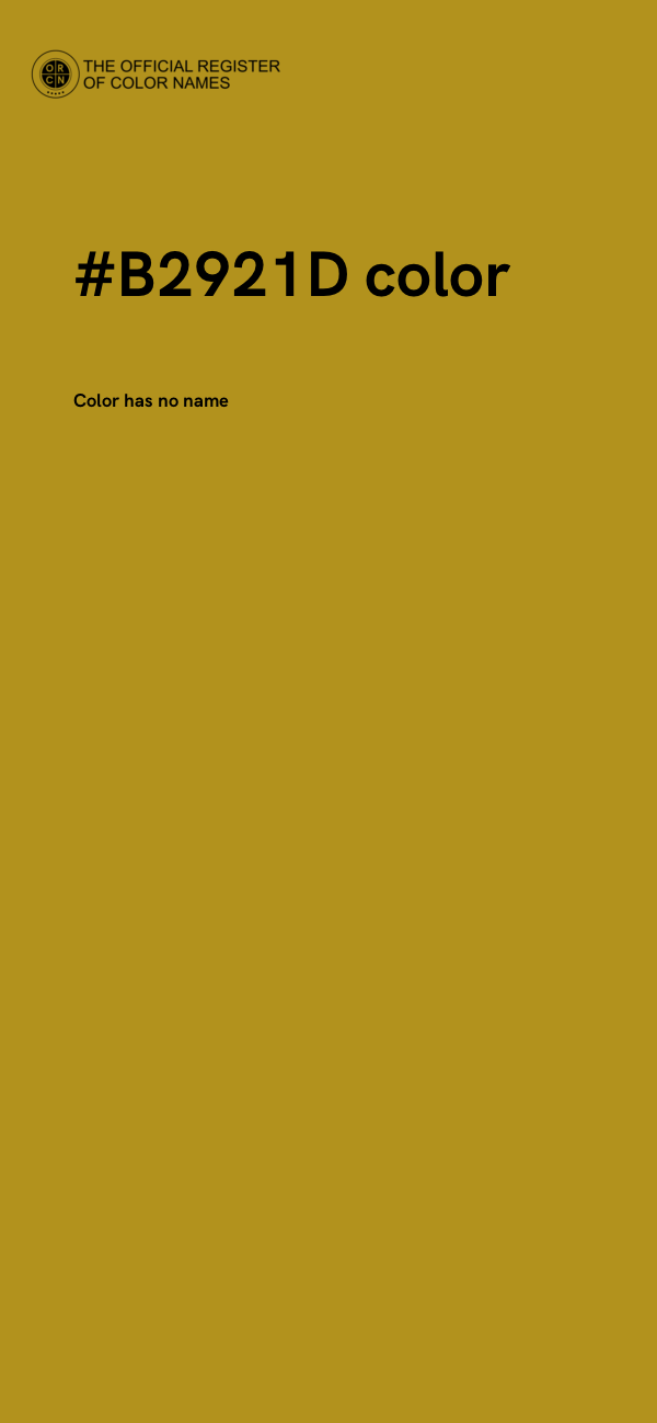 #B2921D color image