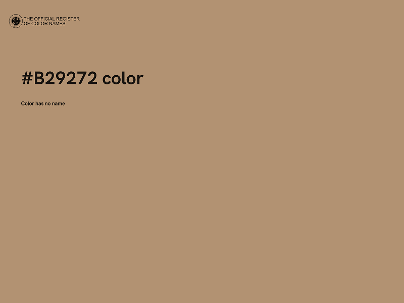 #B29272 color image