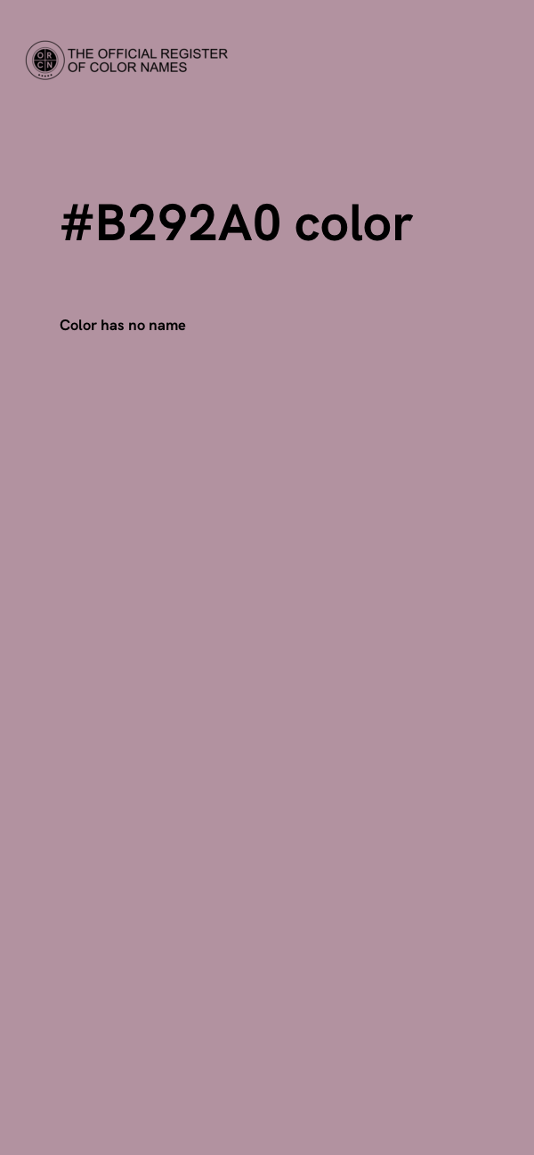 #B292A0 color image