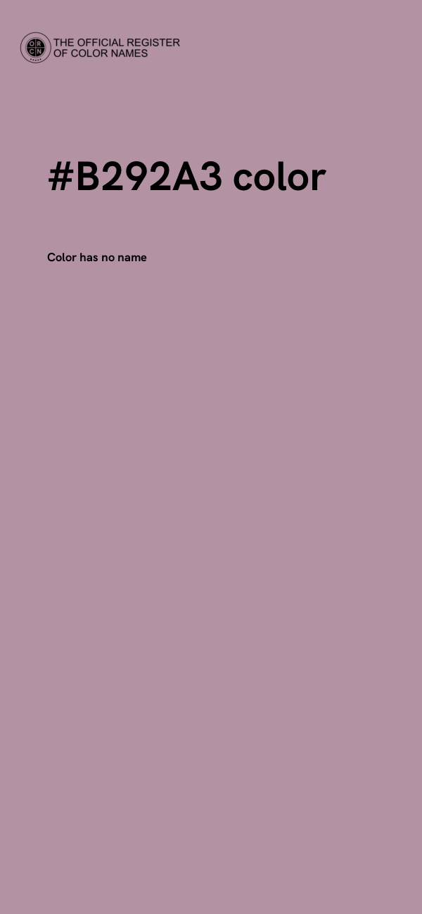 #B292A3 color image