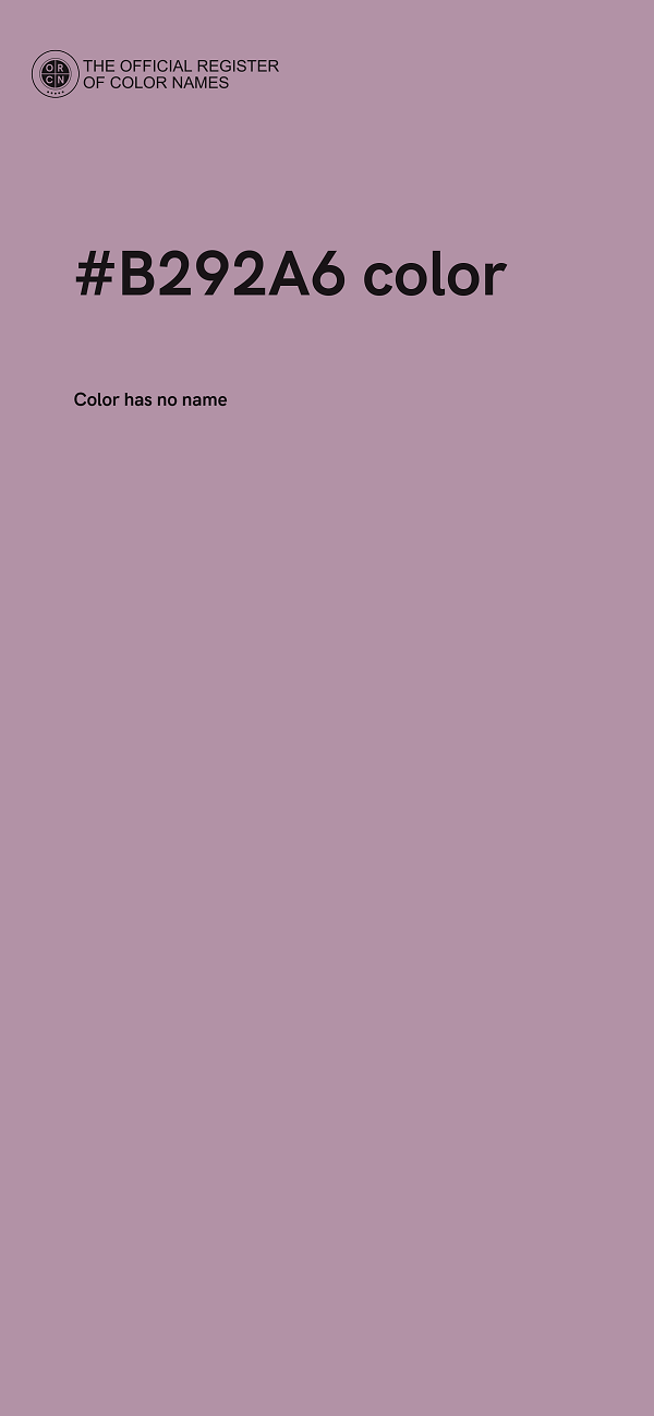 #B292A6 color image