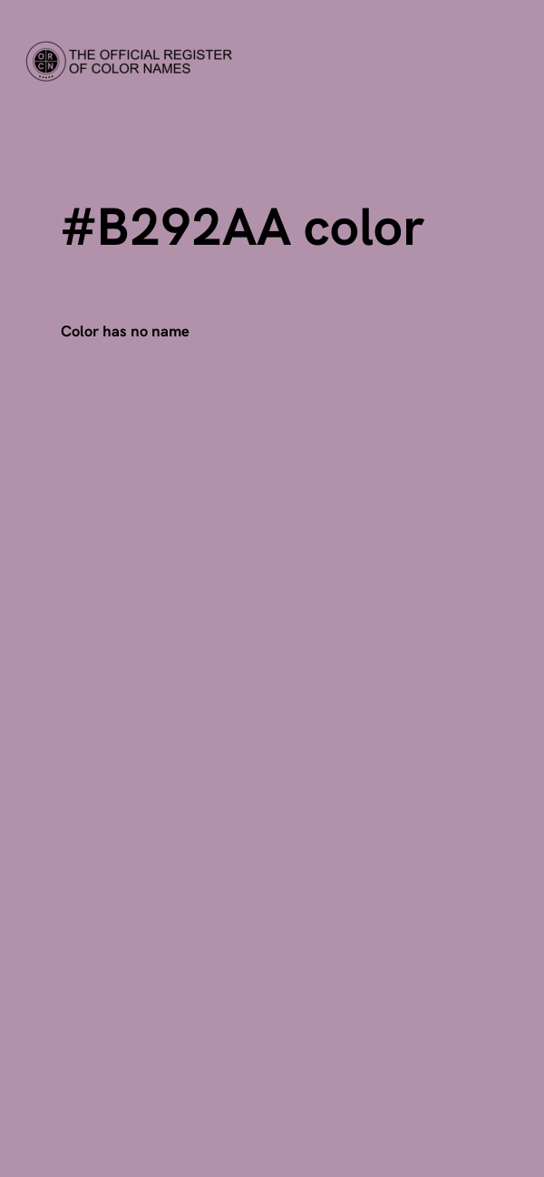 #B292AA color image