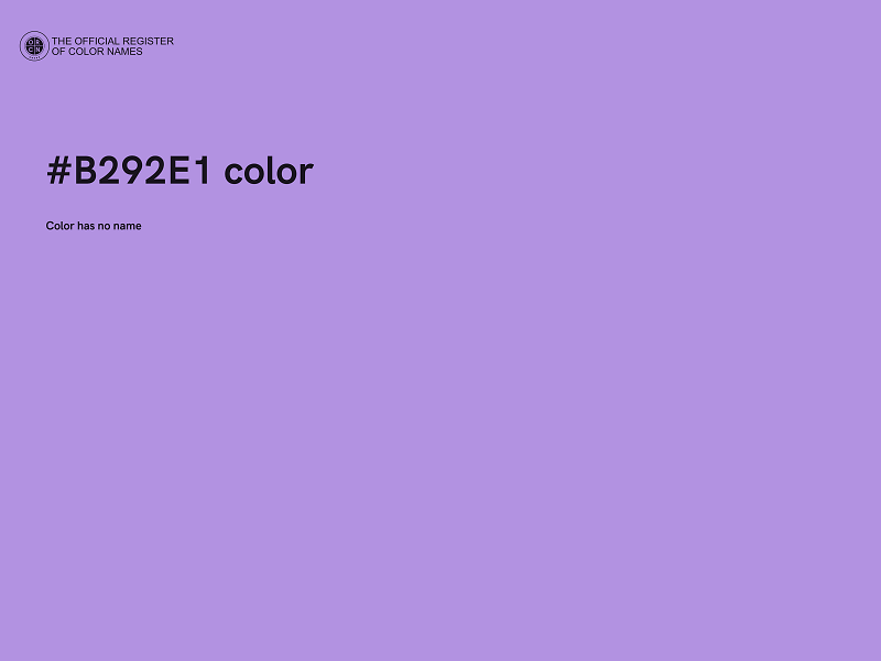 #B292E1 color image