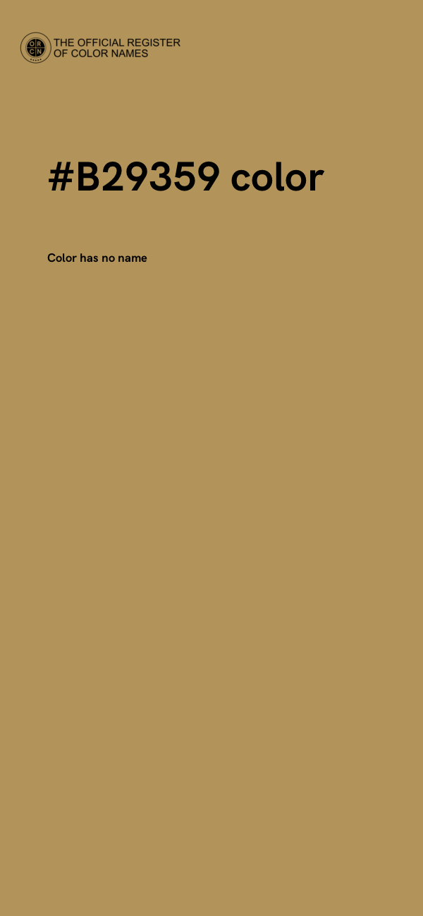 #B29359 color image