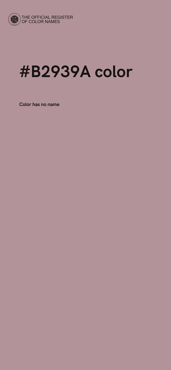 #B2939A color image