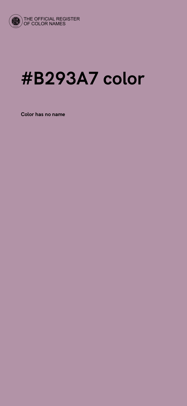 #B293A7 color image