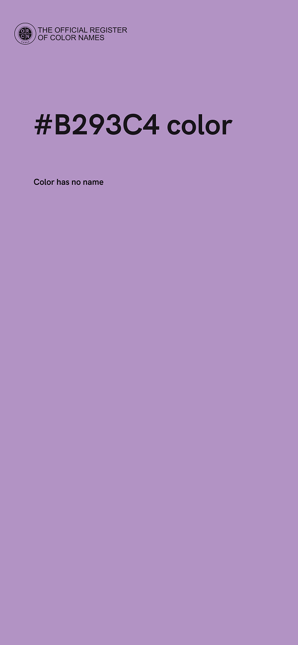 #B293C4 color image