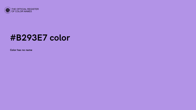 #B293E7 color image