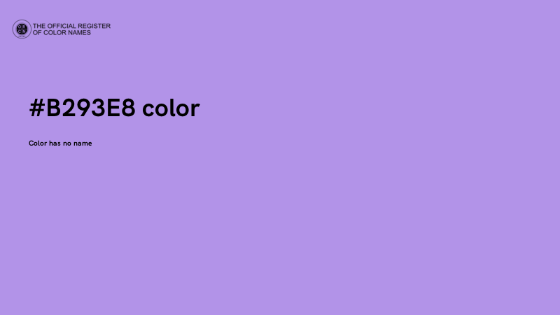 #B293E8 color image