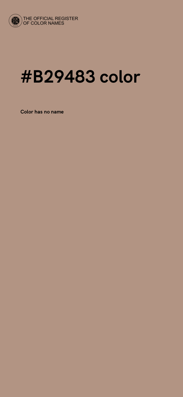 #B29483 color image