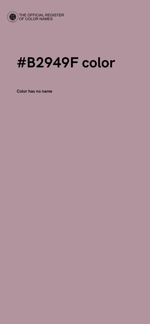 #B2949F color image