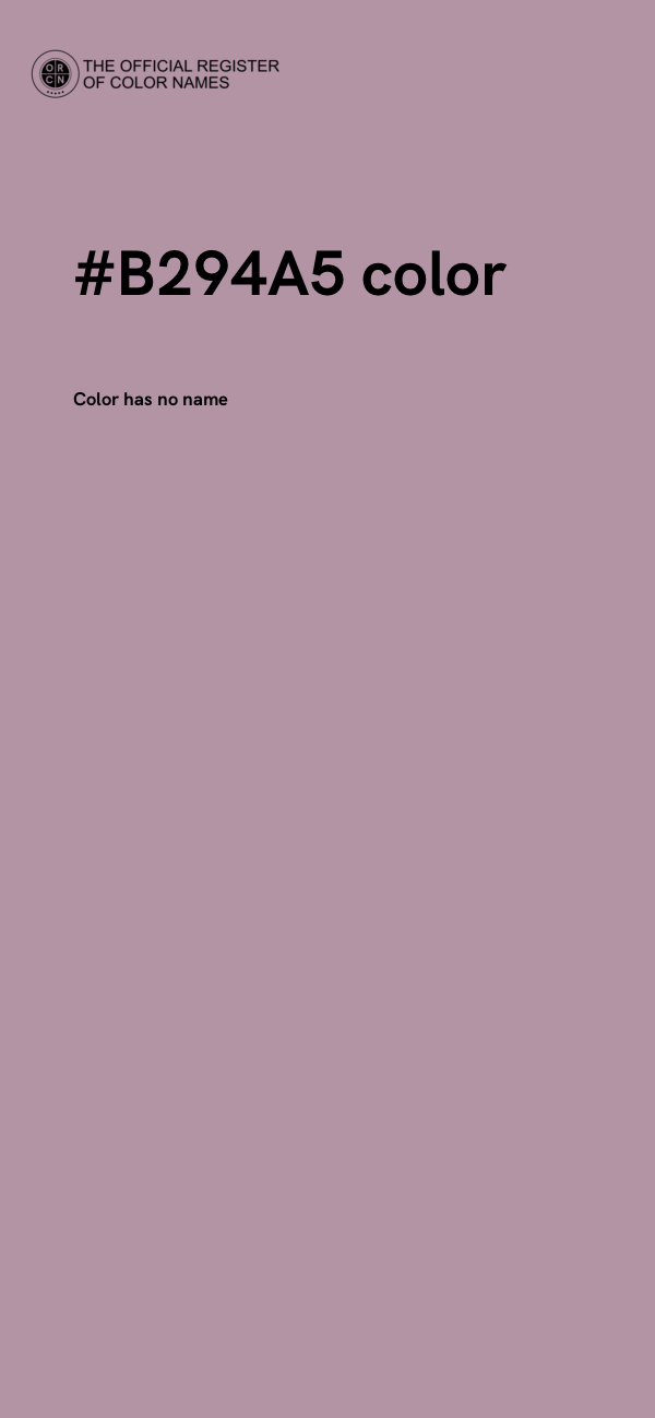 #B294A5 color image