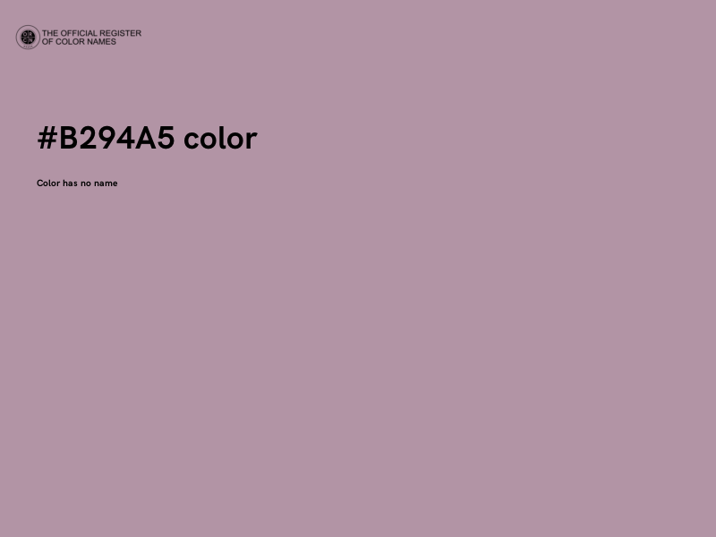 #B294A5 color image
