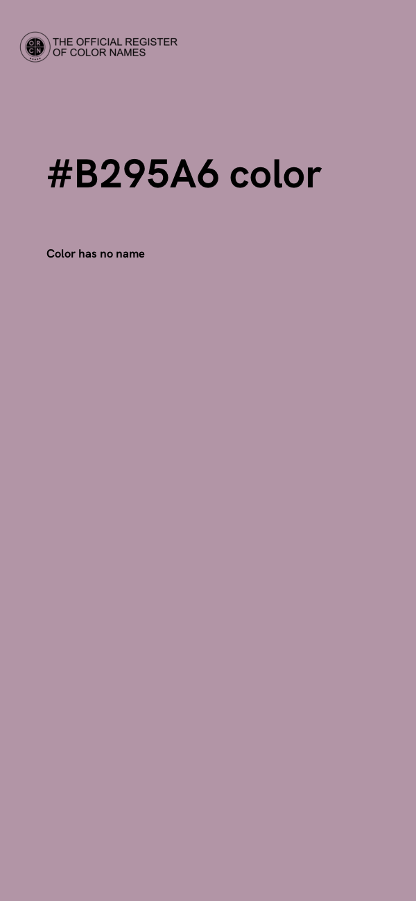 #B295A6 color image