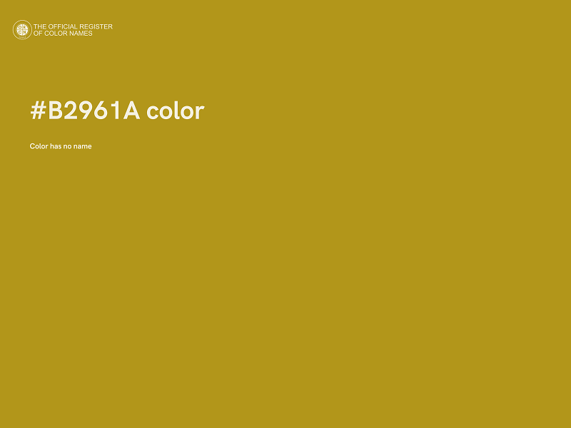 #B2961A color image