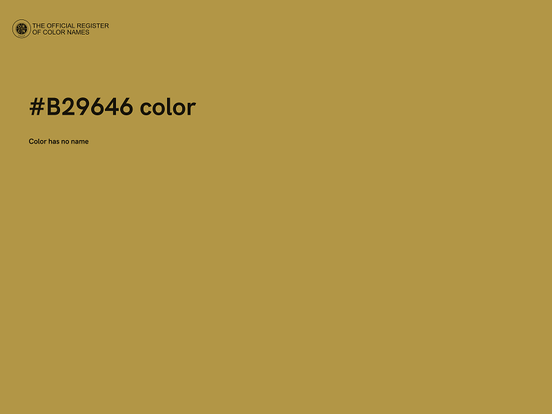 #B29646 color image