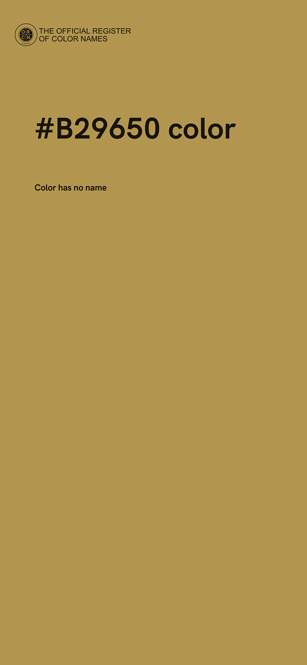 #B29650 color image