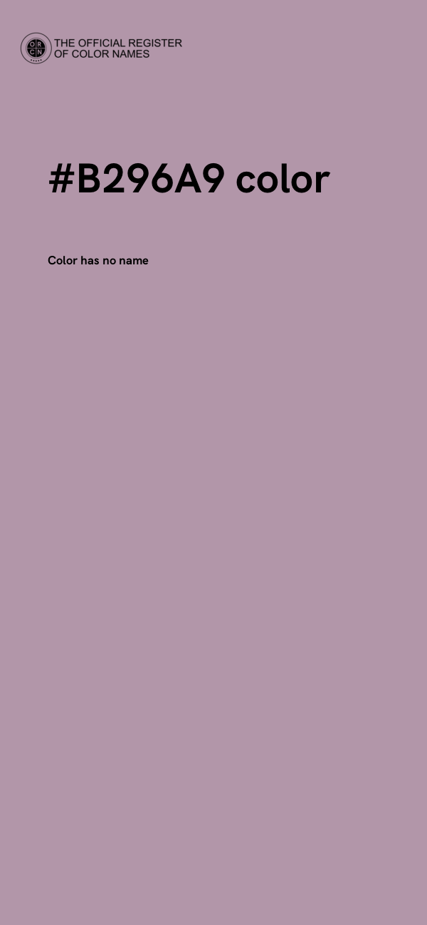 #B296A9 color image