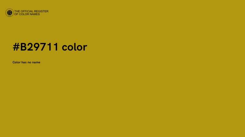 #B29711 color image