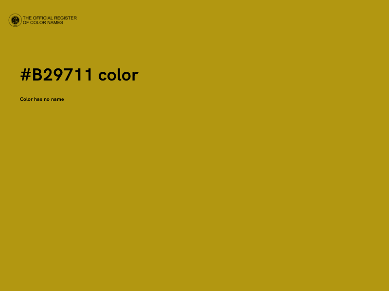 #B29711 color image