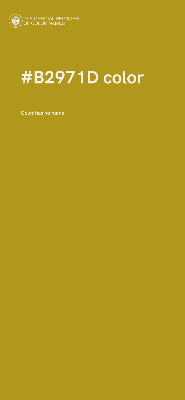#B2971D color image
