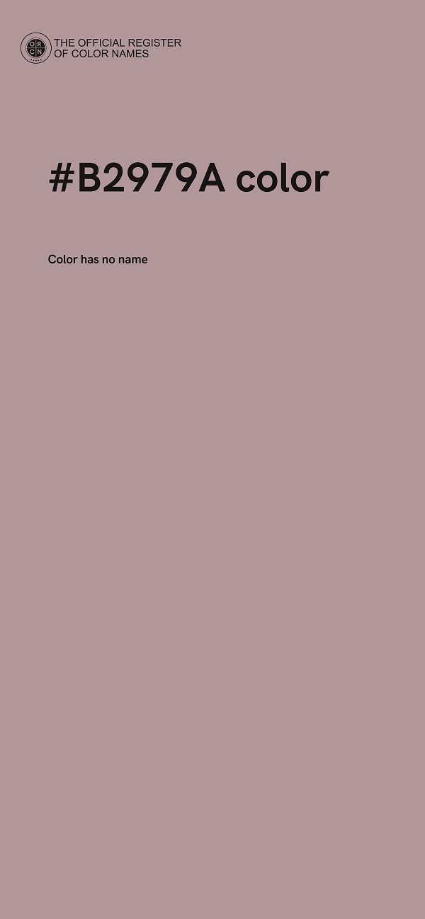 #B2979A color image