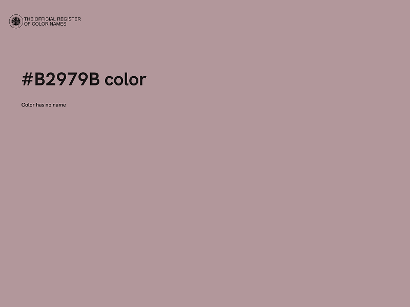 #B2979B color image