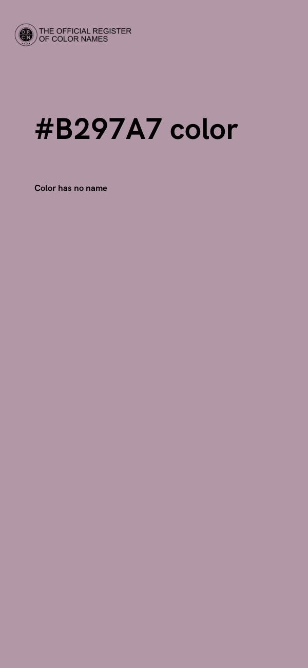 #B297A7 color image