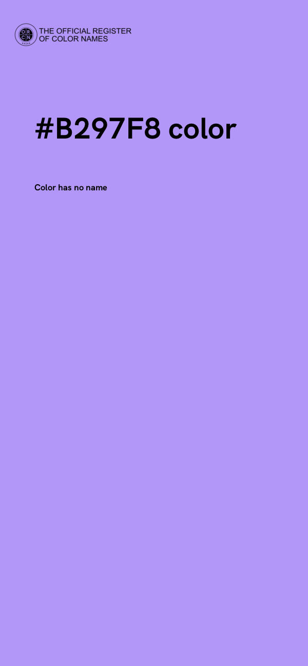 #B297F8 color image