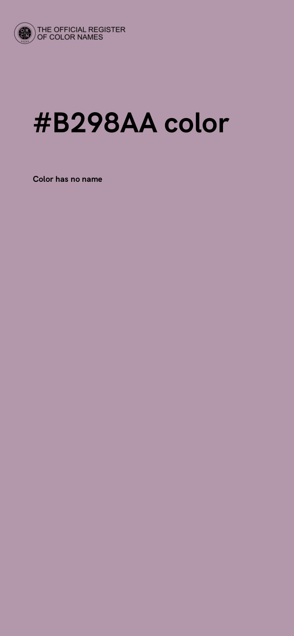 #B298AA color image