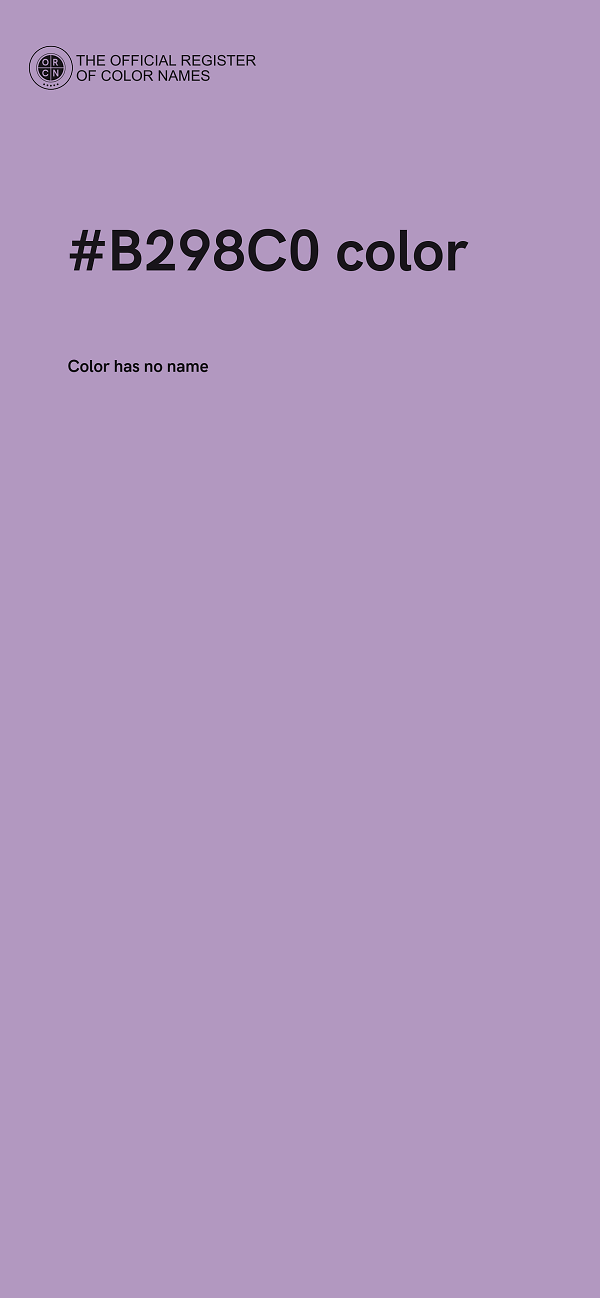 #B298C0 color image