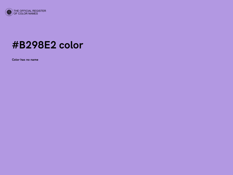 #B298E2 color image