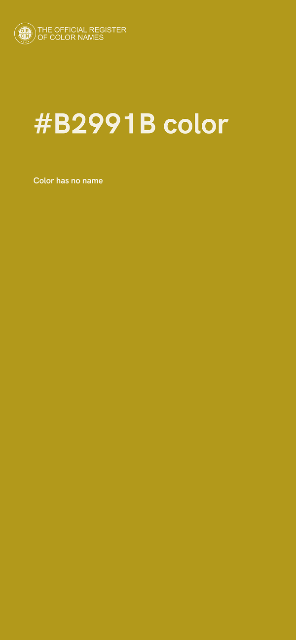 #B2991B color image
