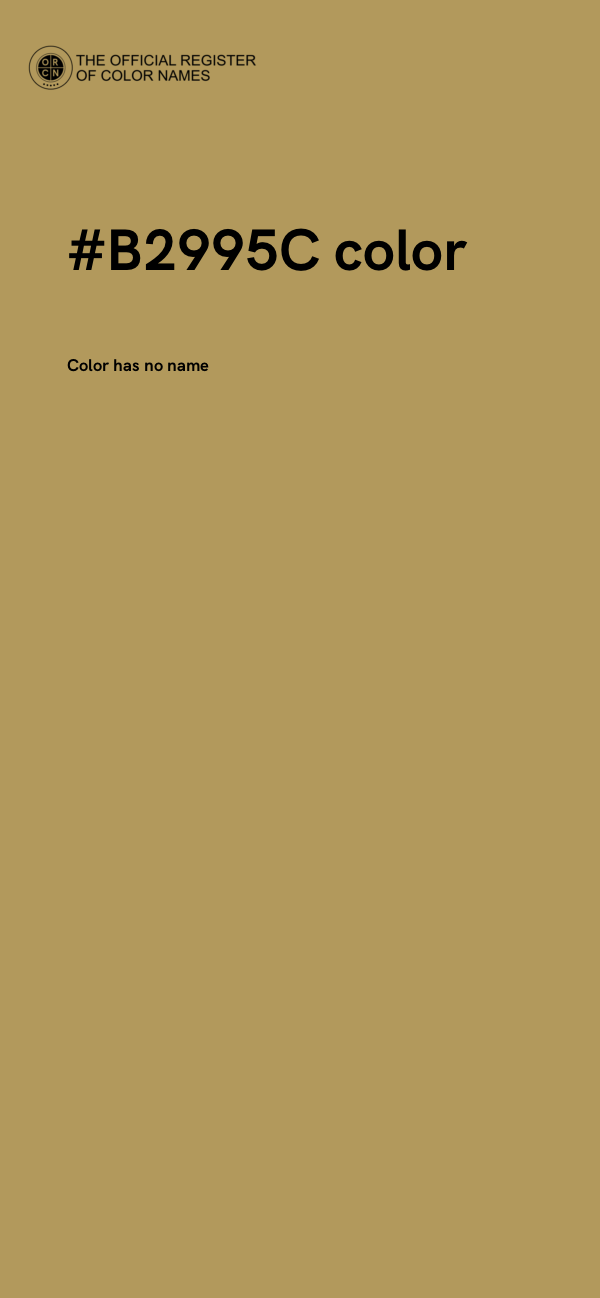 #B2995C color image