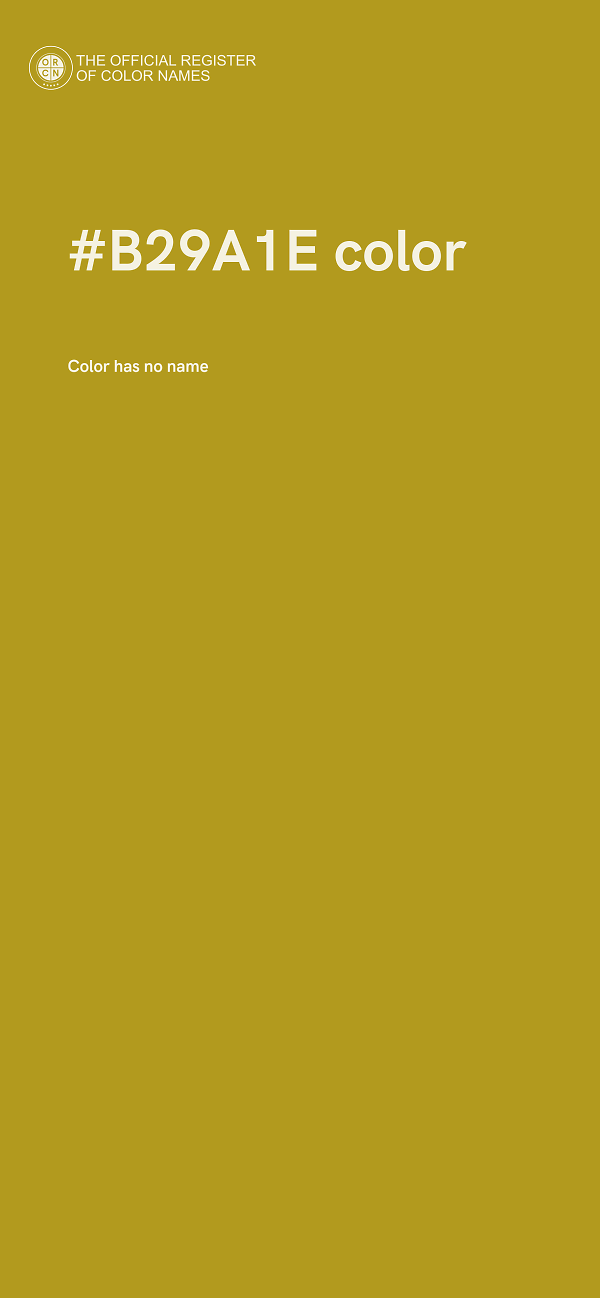 #B29A1E color image