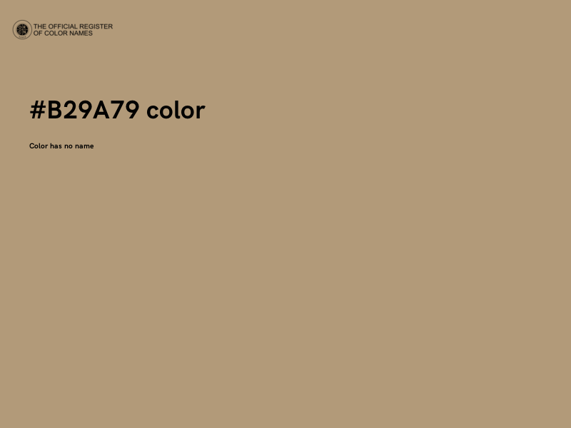 #B29A79 color image