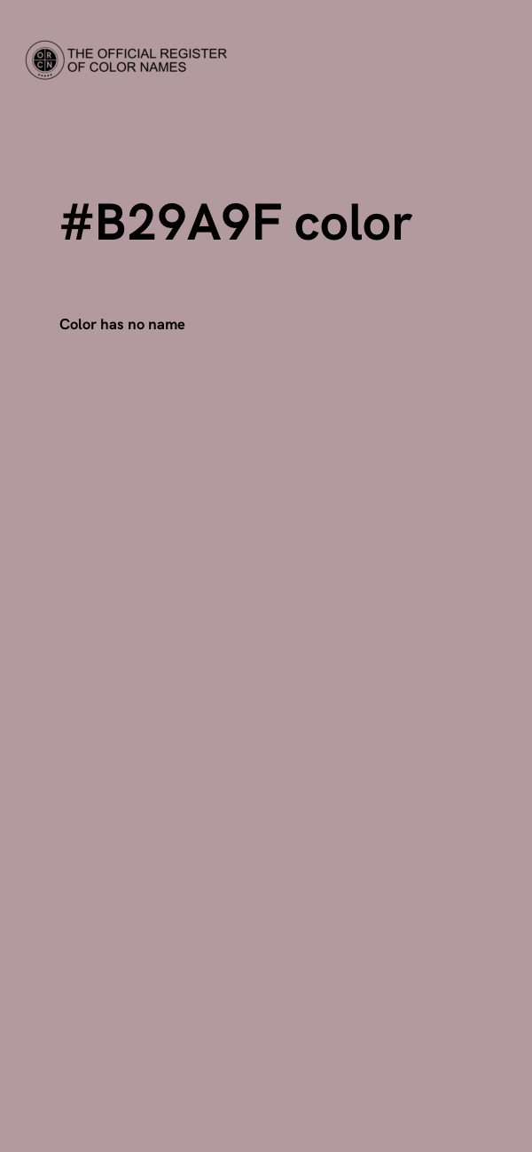 #B29A9F color image
