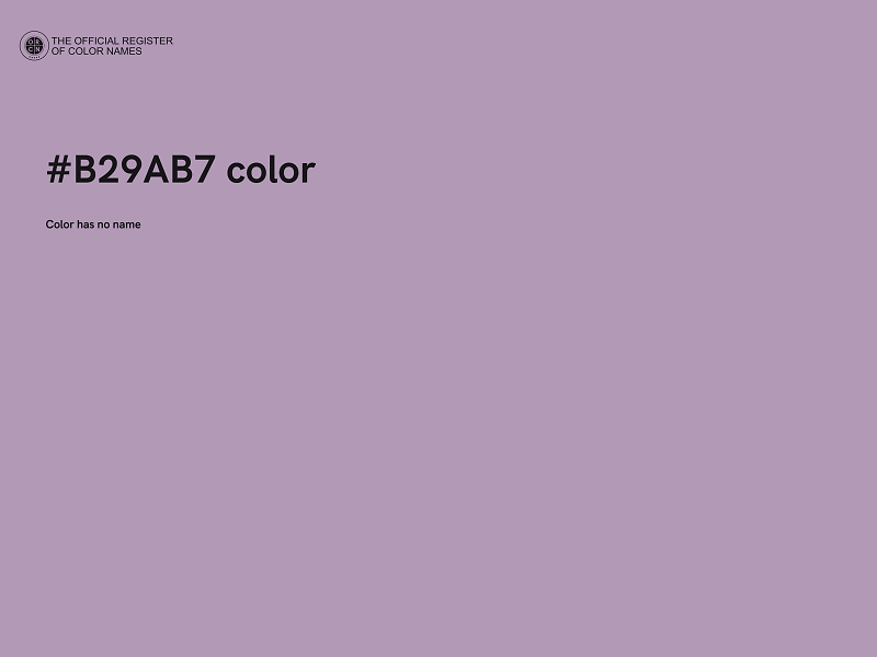 #B29AB7 color image