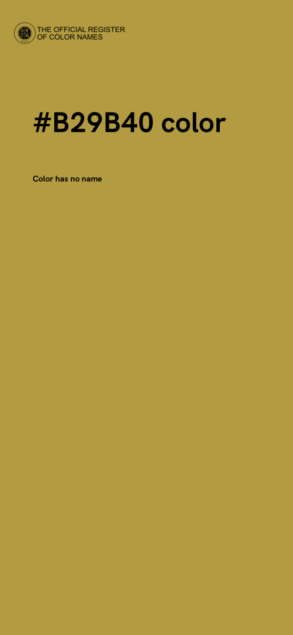 #B29B40 color image
