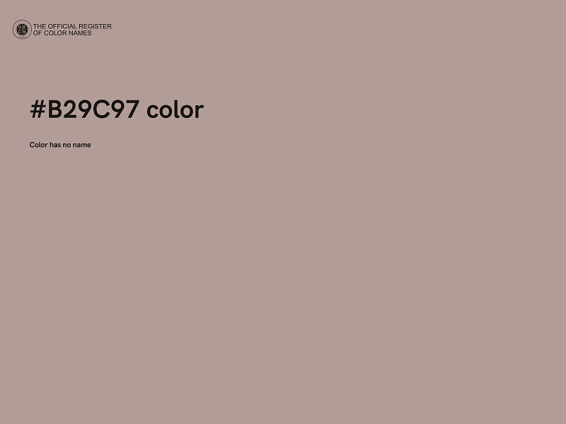 #B29C97 color image