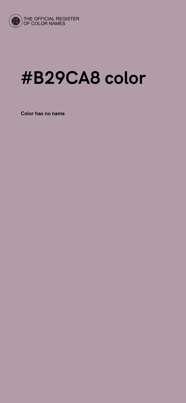 #B29CA8 color image
