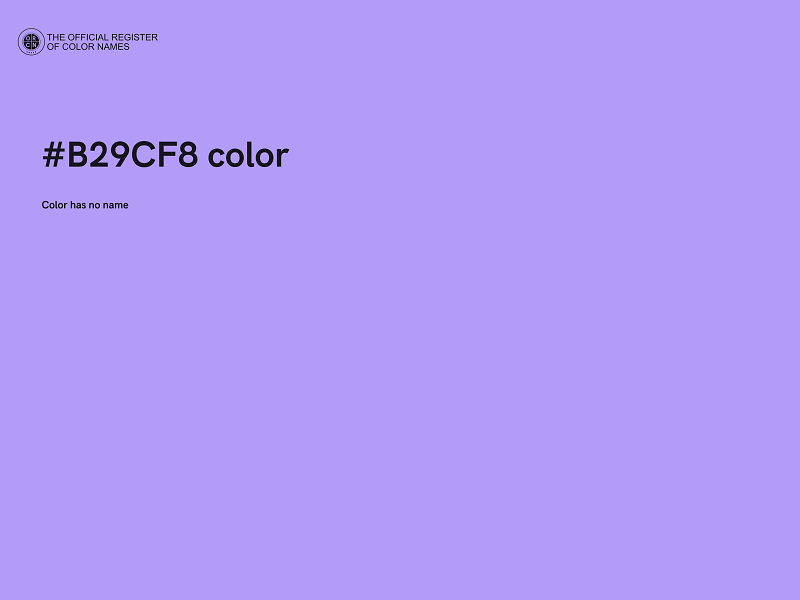 #B29CF8 color image