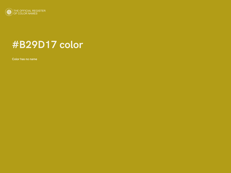 #B29D17 color image