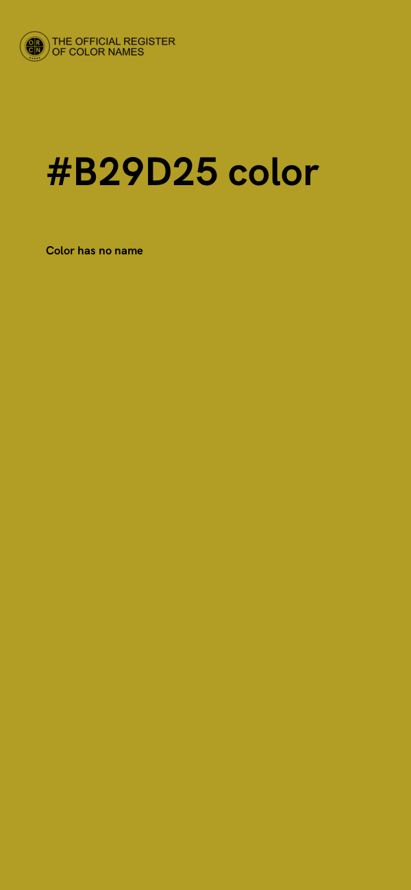 #B29D25 color image