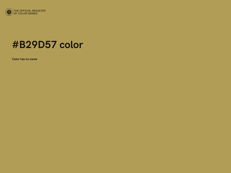 #B29D57 color image