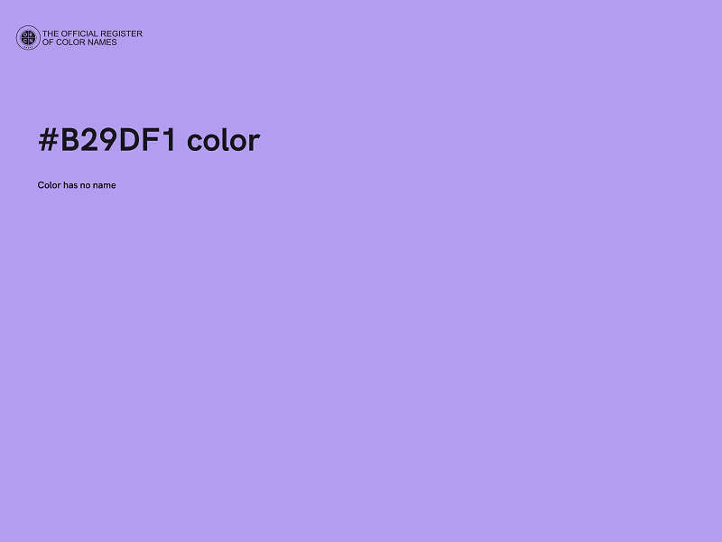 #B29DF1 color image