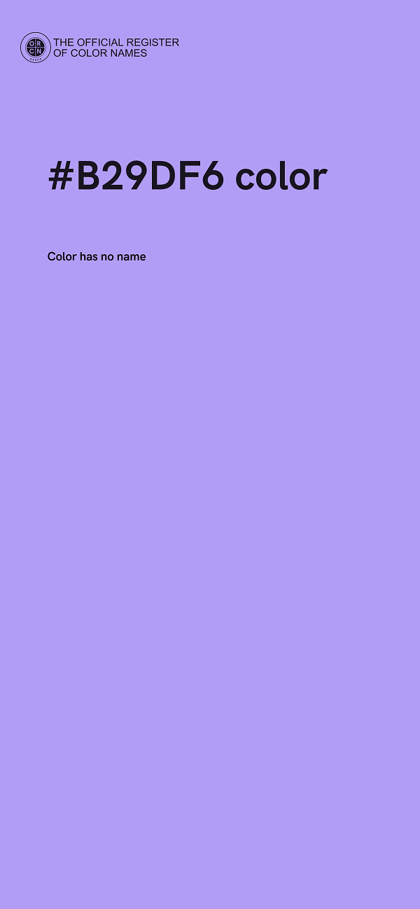 #B29DF6 color image