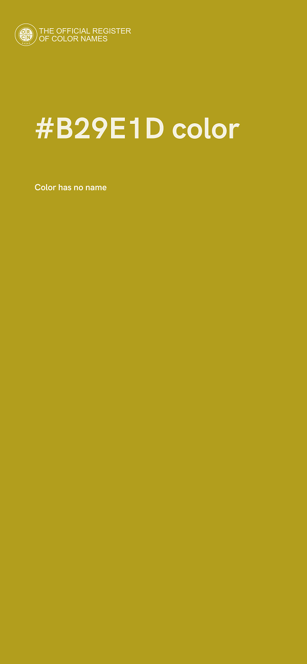 #B29E1D color image
