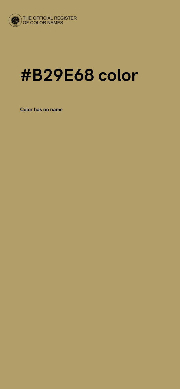 #B29E68 color image