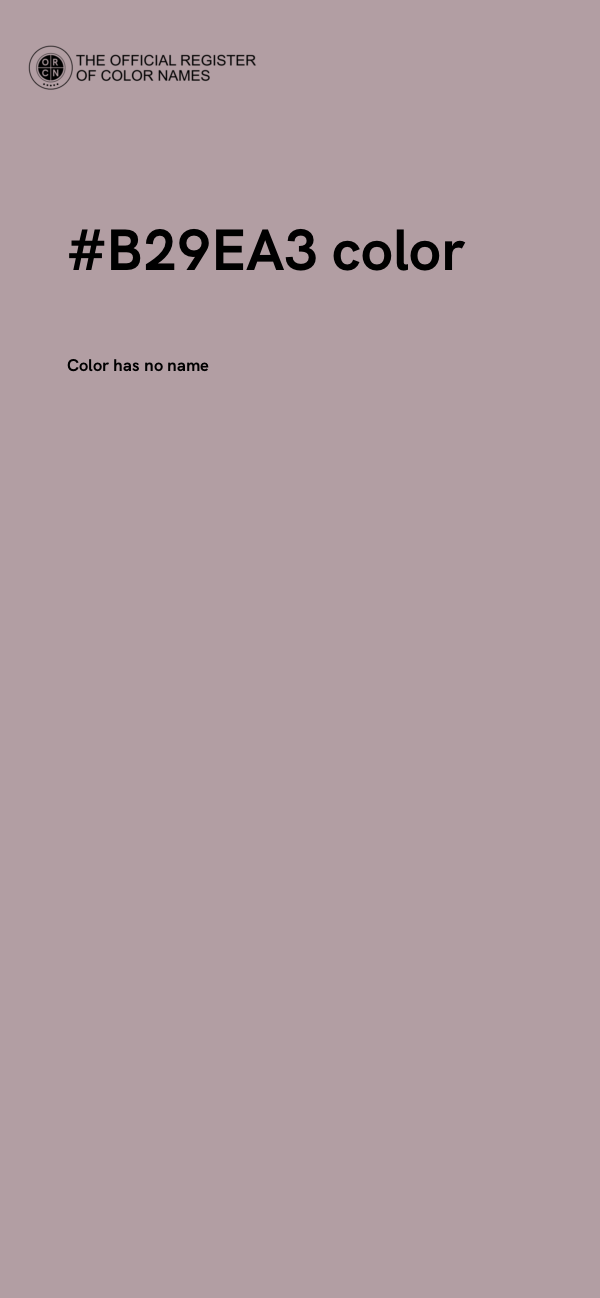 #B29EA3 color image